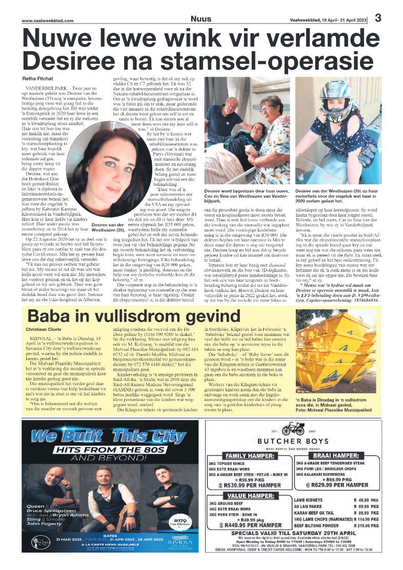 Vaalweekblad, 5 April- 7 April 2023 page 3