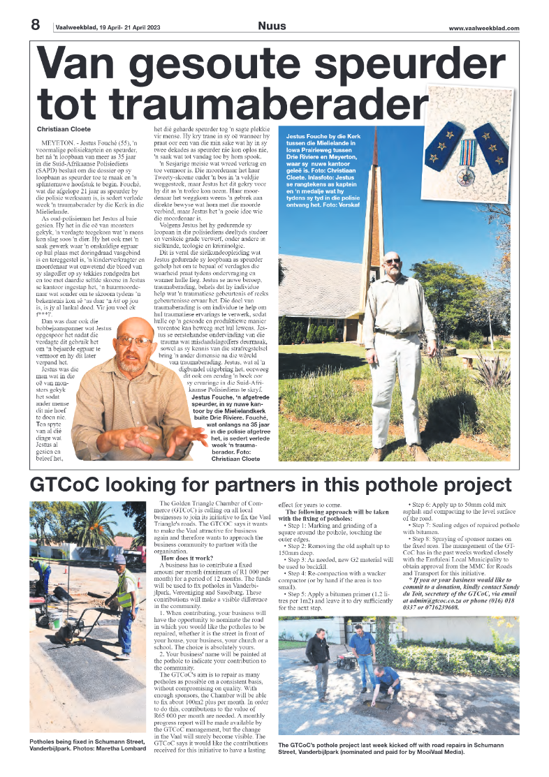 Vaalweekblad, 5 April- 7 April 2023 page 8