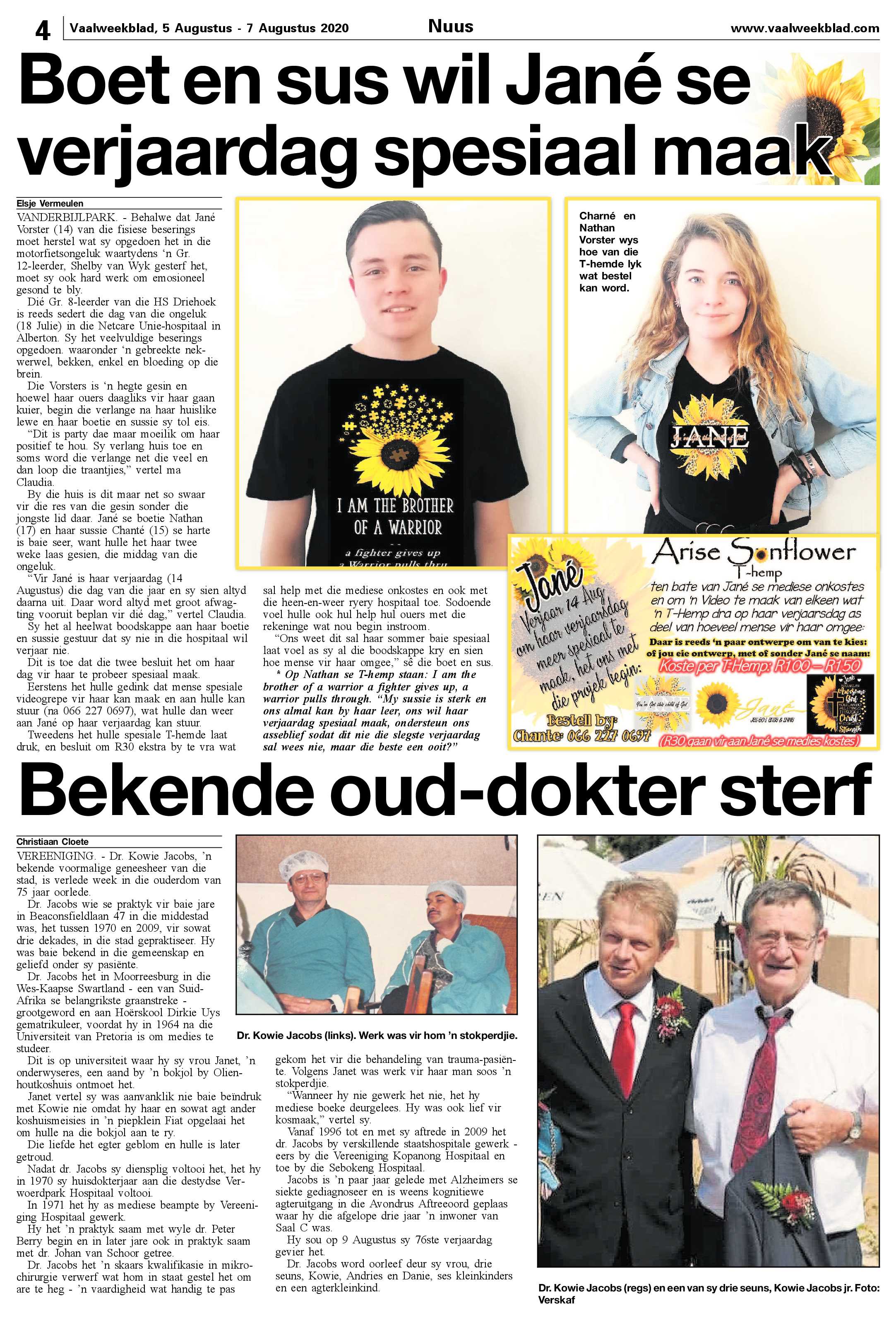 Vaalweekblad 5 Augustus – 7 Augustus 2020 page 4