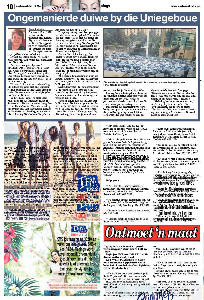 Vaalweekblad, 5 Mei – 7 Mei 2021 page 10