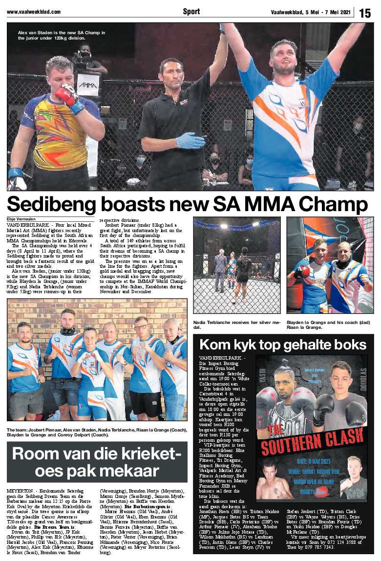 Vaalweekblad, 5 Mei – 7 Mei 2021 page 15