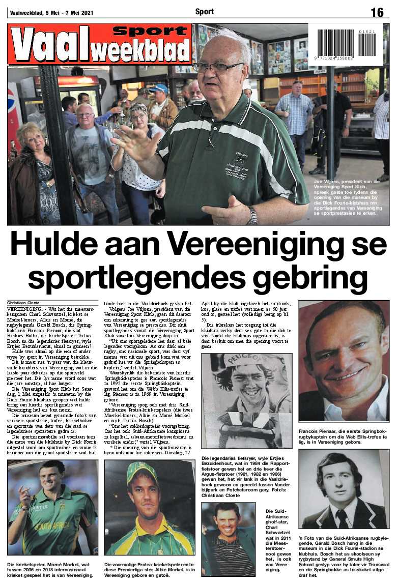 Vaalweekblad, 5 Mei – 7 Mei 2021 page 16