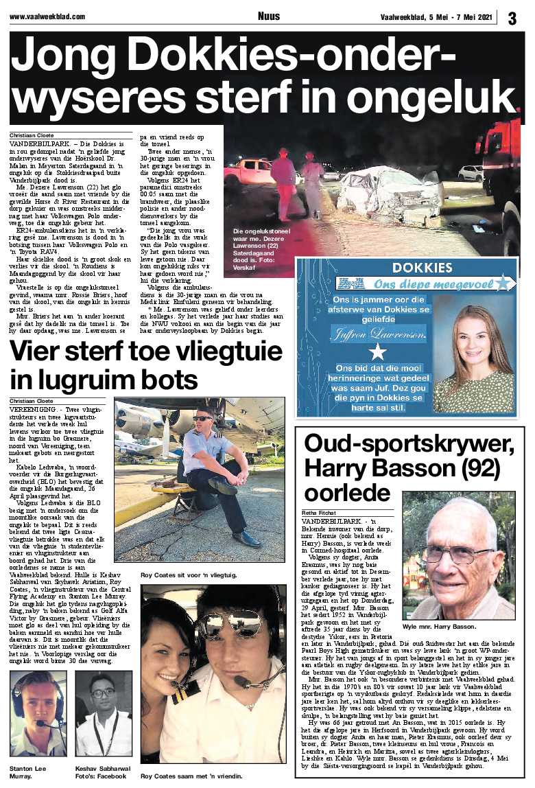 Vaalweekblad, 5 Mei – 7 Mei 2021 page 3