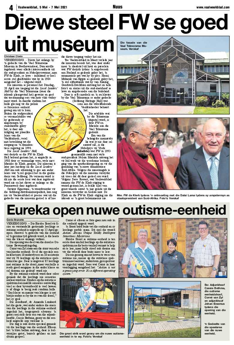 Vaalweekblad, 5 Mei – 7 Mei 2021 page 4