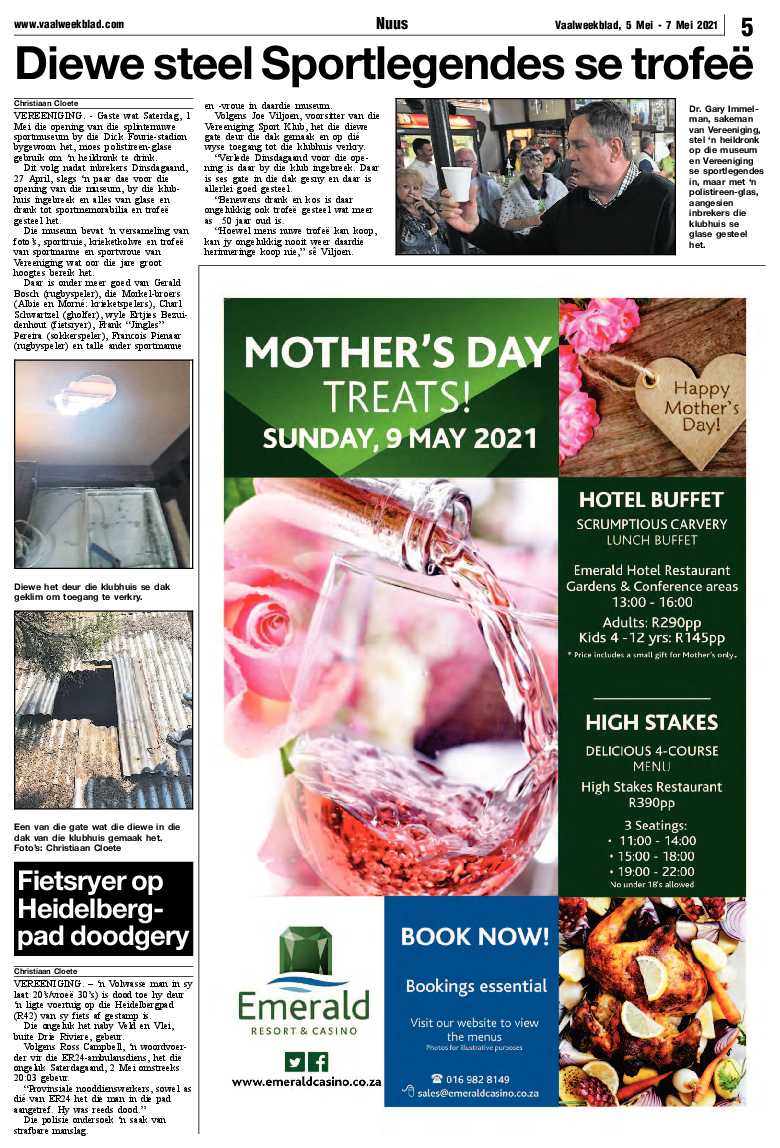 Vaalweekblad, 5 Mei – 7 Mei 2021 page 5