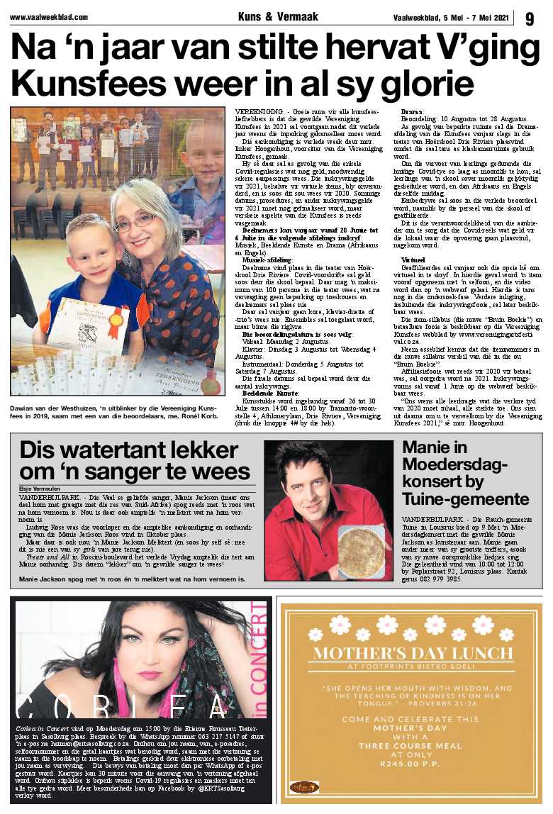 Vaalweekblad, 5 Mei – 7 Mei 2021 page 9