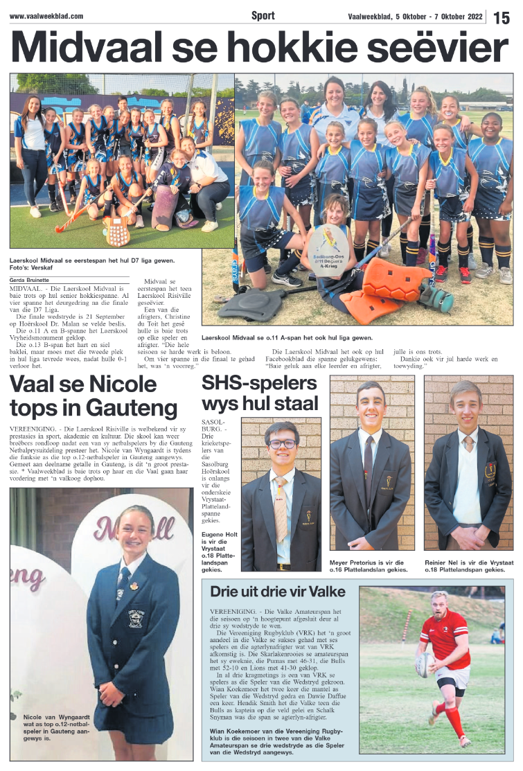 Vaalweekblad, 5 Oktober – 7 Oktober 2022 page 15