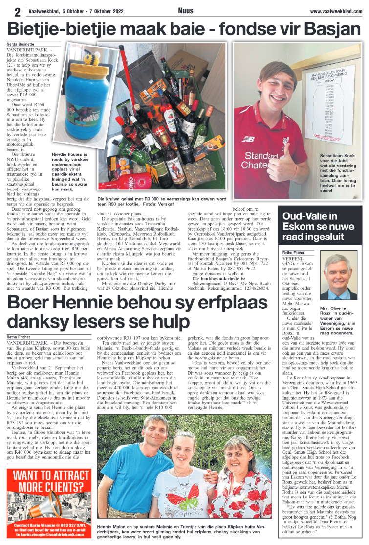 Vaalweekblad, 5 Oktober – 7 Oktober 2022 page 2