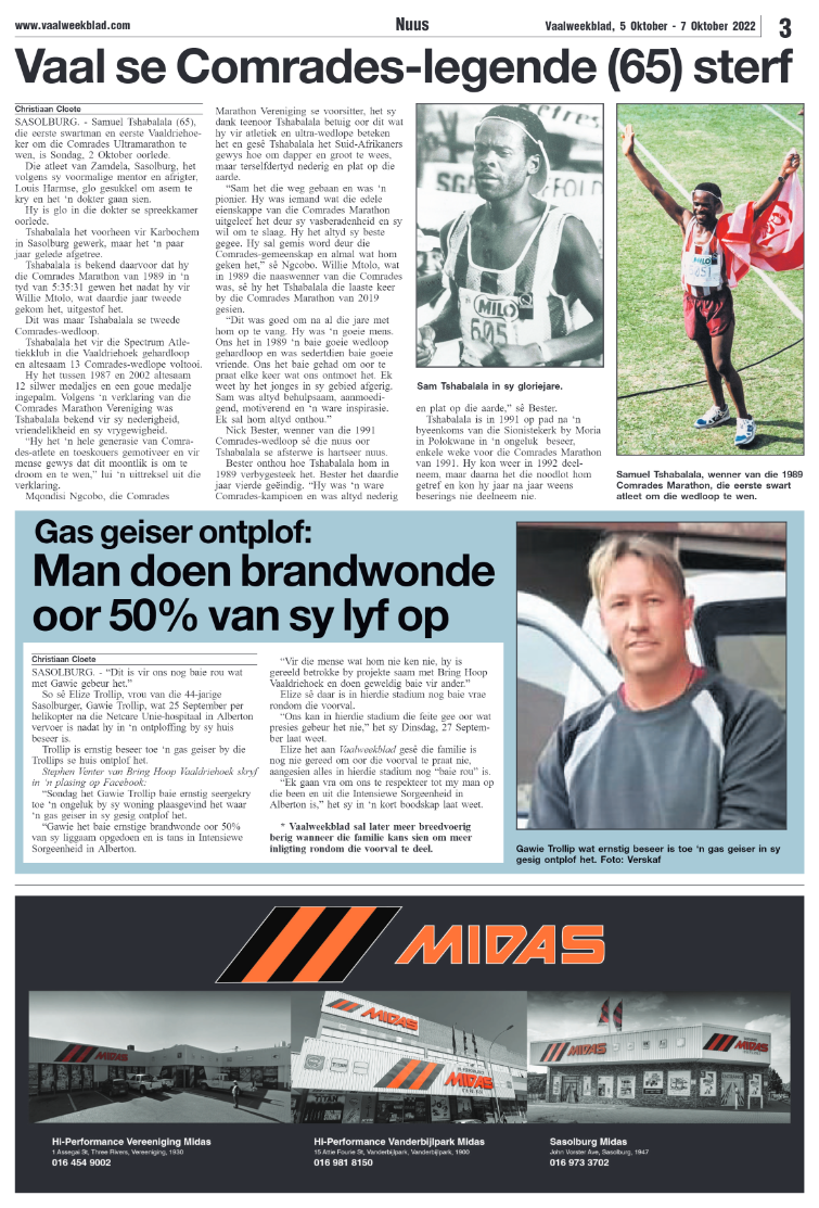 Vaalweekblad, 5 Oktober – 7 Oktober 2022 page 3