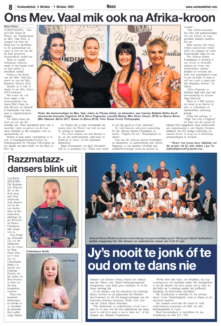 Vaalweekblad, 5 Oktober – 7 Oktober 2022 page 8