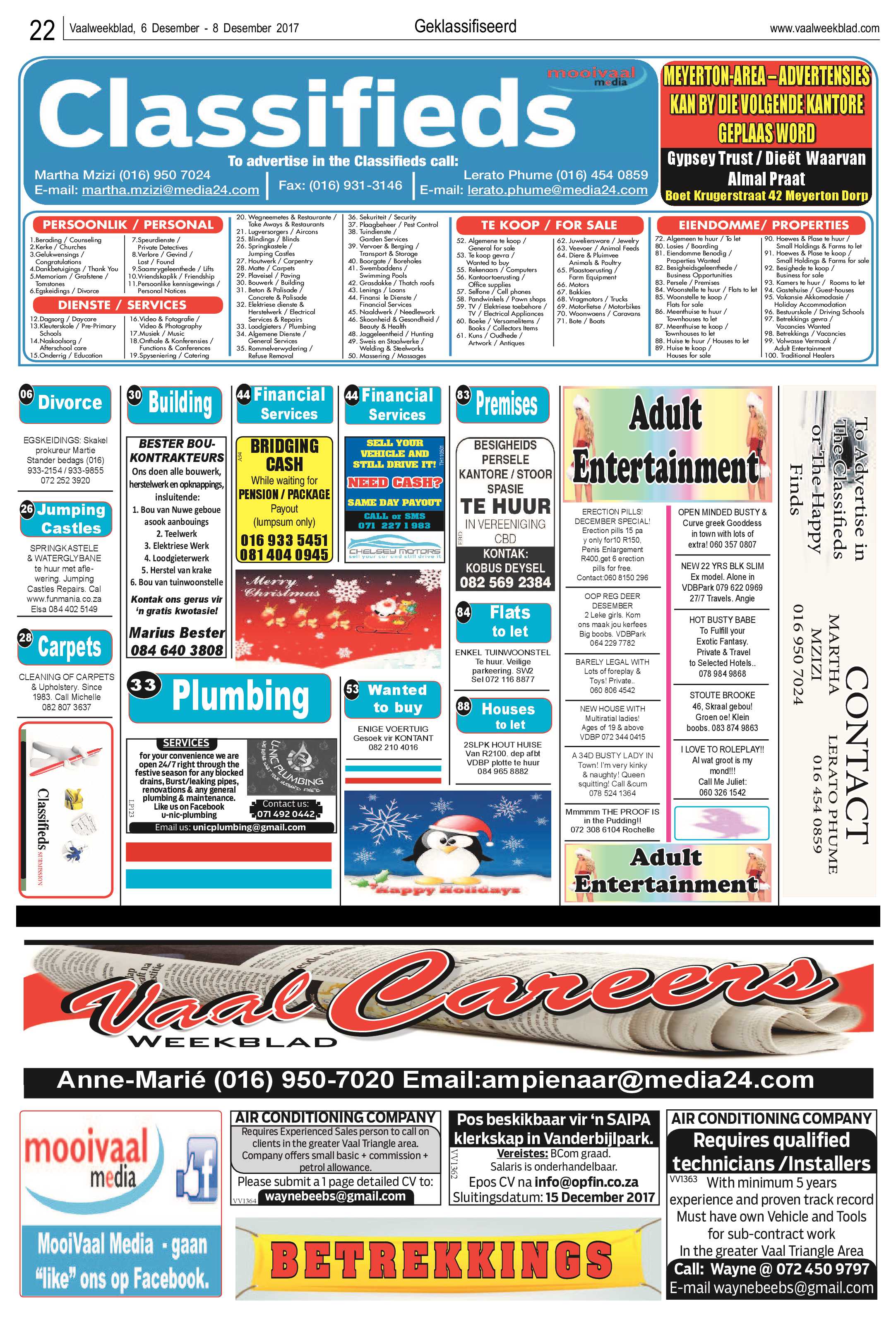 Vaalweekblad 6 – 8 Desember 2017 page 22