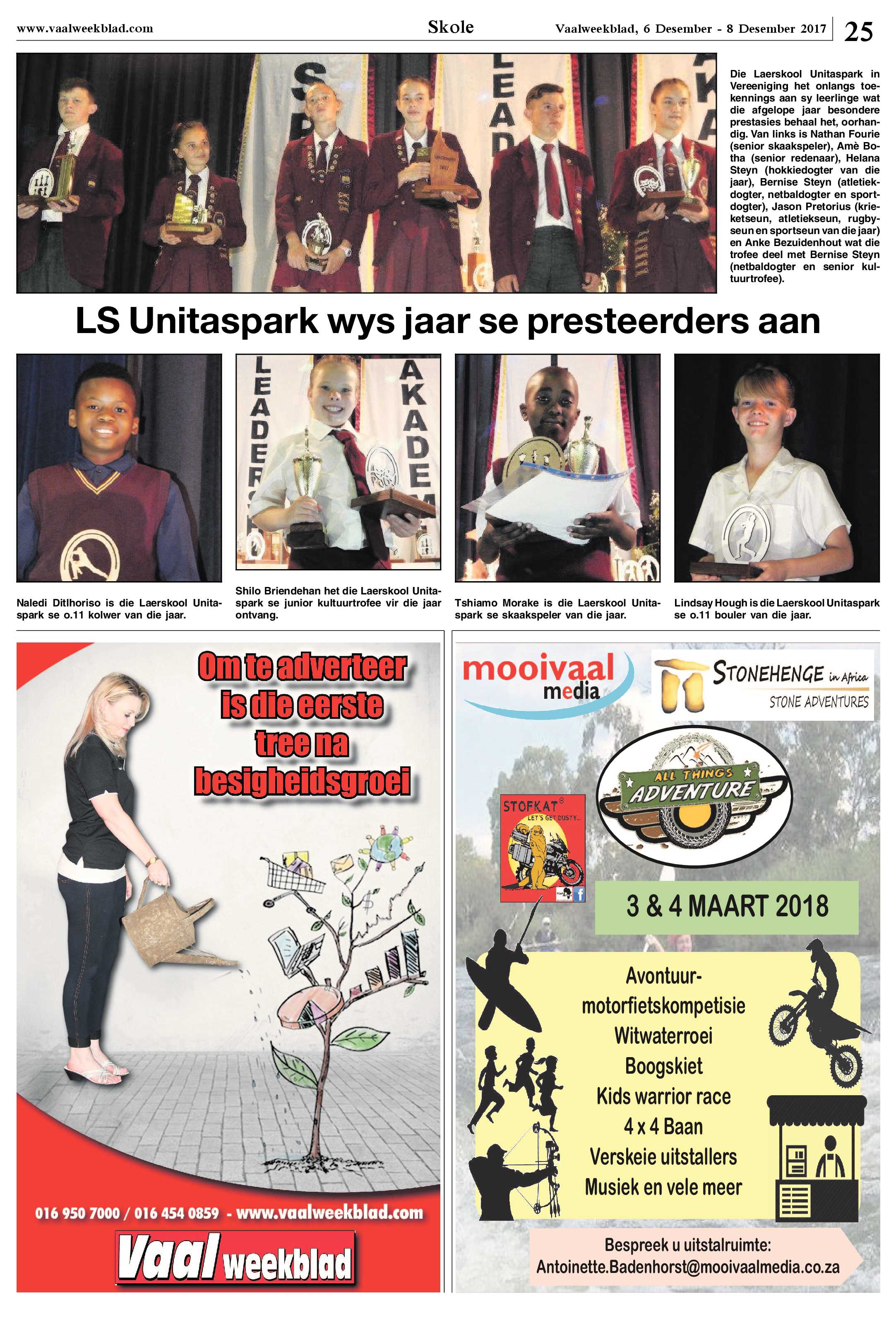 Vaalweekblad 6 – 8 Desember 2017 page 25