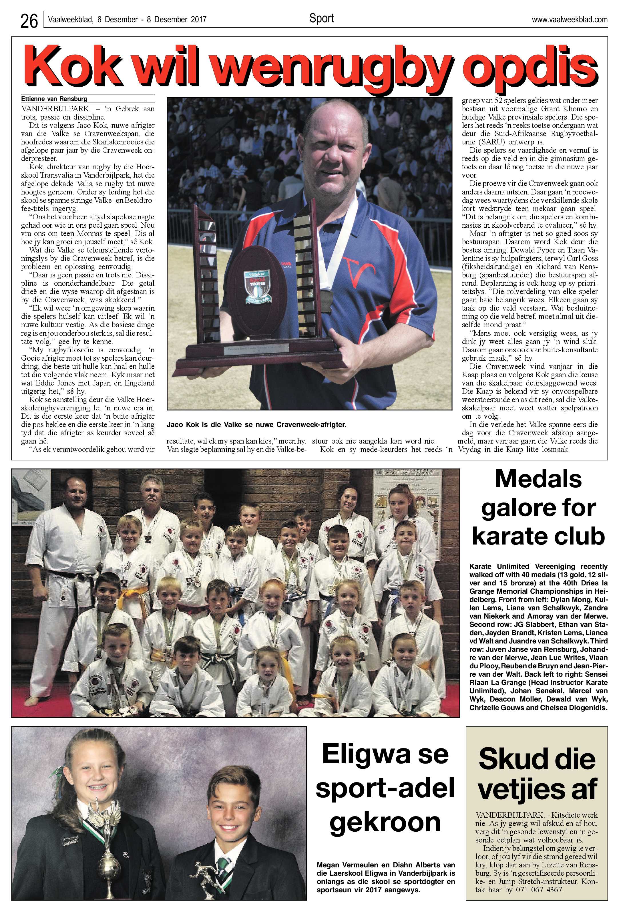 Vaalweekblad 6 – 8 Desember 2017 page 26