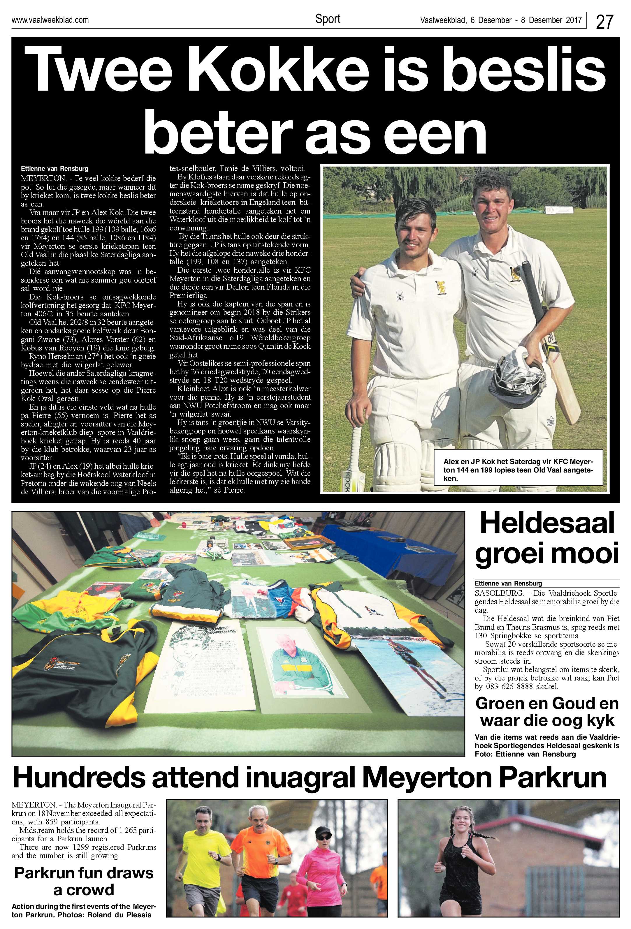 Vaalweekblad 6 – 8 Desember 2017 page 27