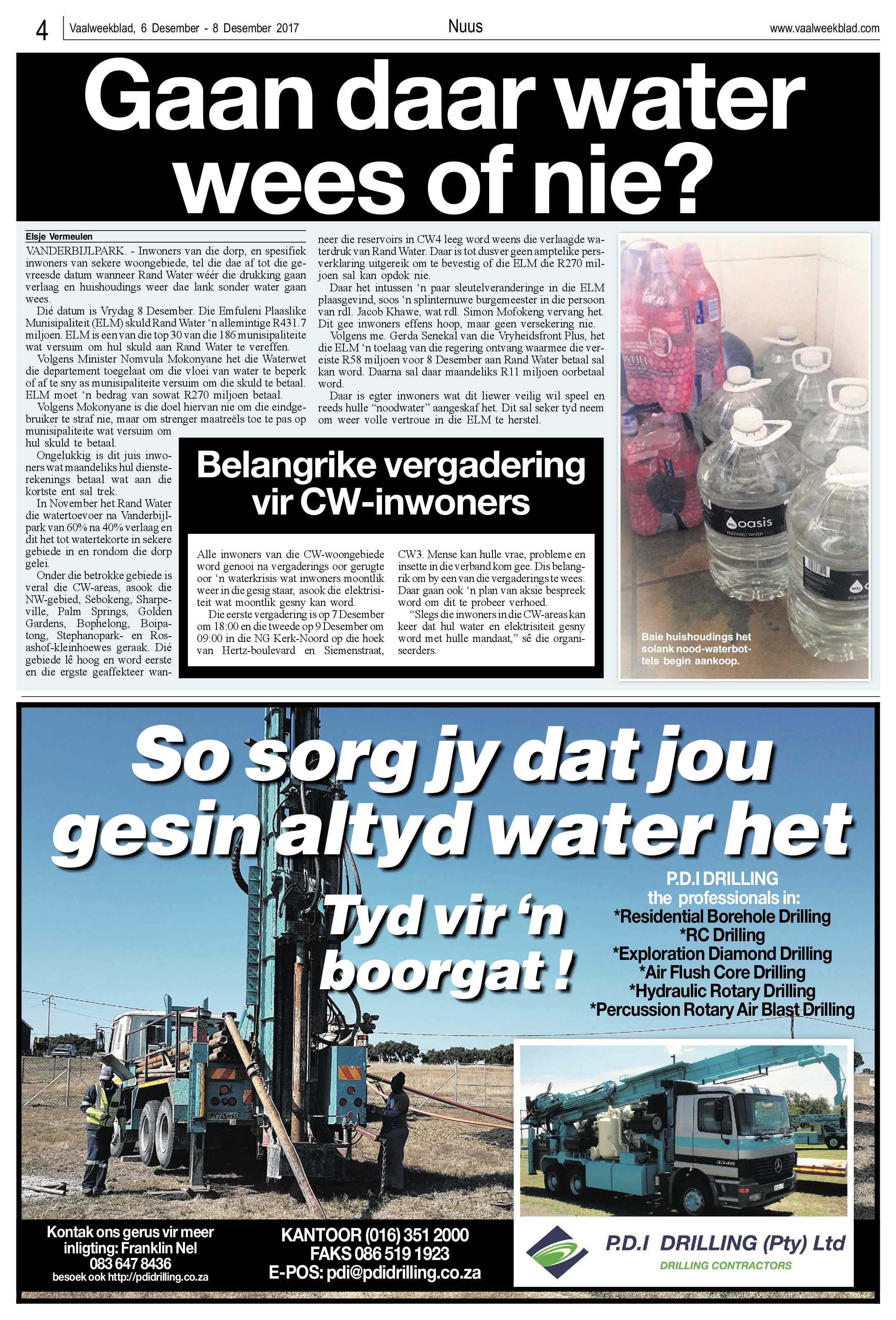 Vaalweekblad 6 – 8 Desember 2017 page 4