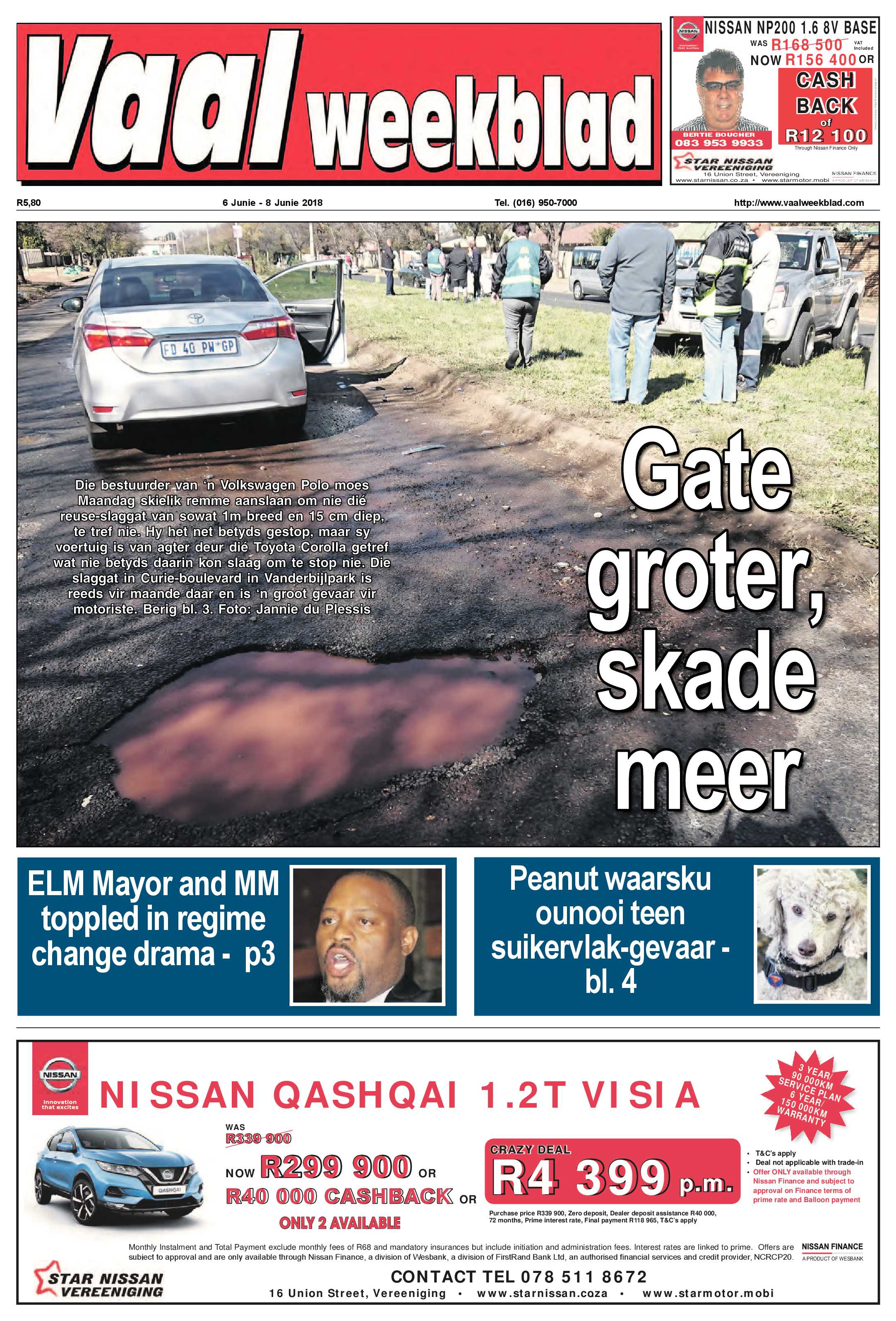 Vaalweekblad 6 – 8 Junie 2018 page 1
