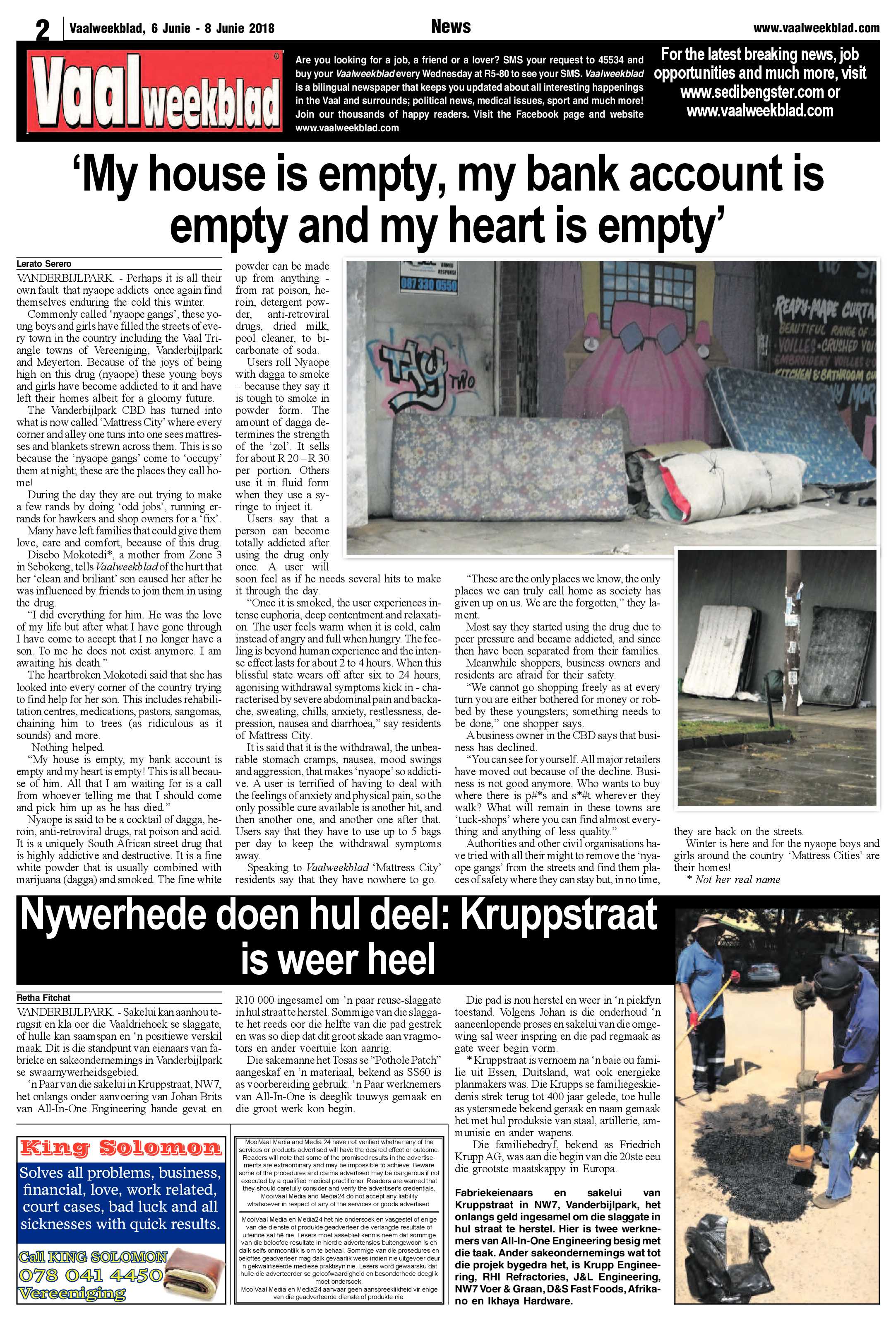 Vaalweekblad 6 – 8 Junie 2018 page 2