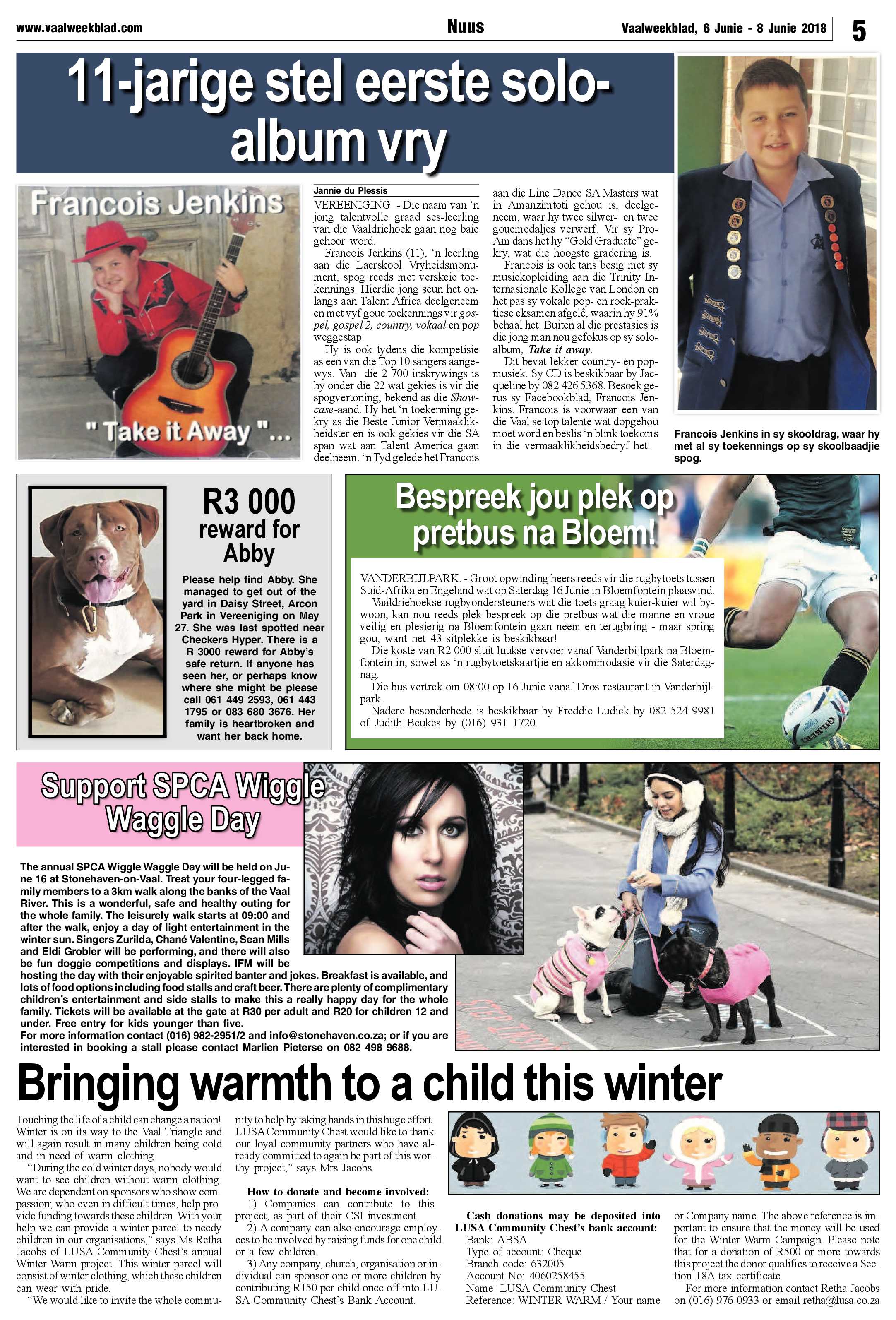 Vaalweekblad 6 – 8 Junie 2018 page 5