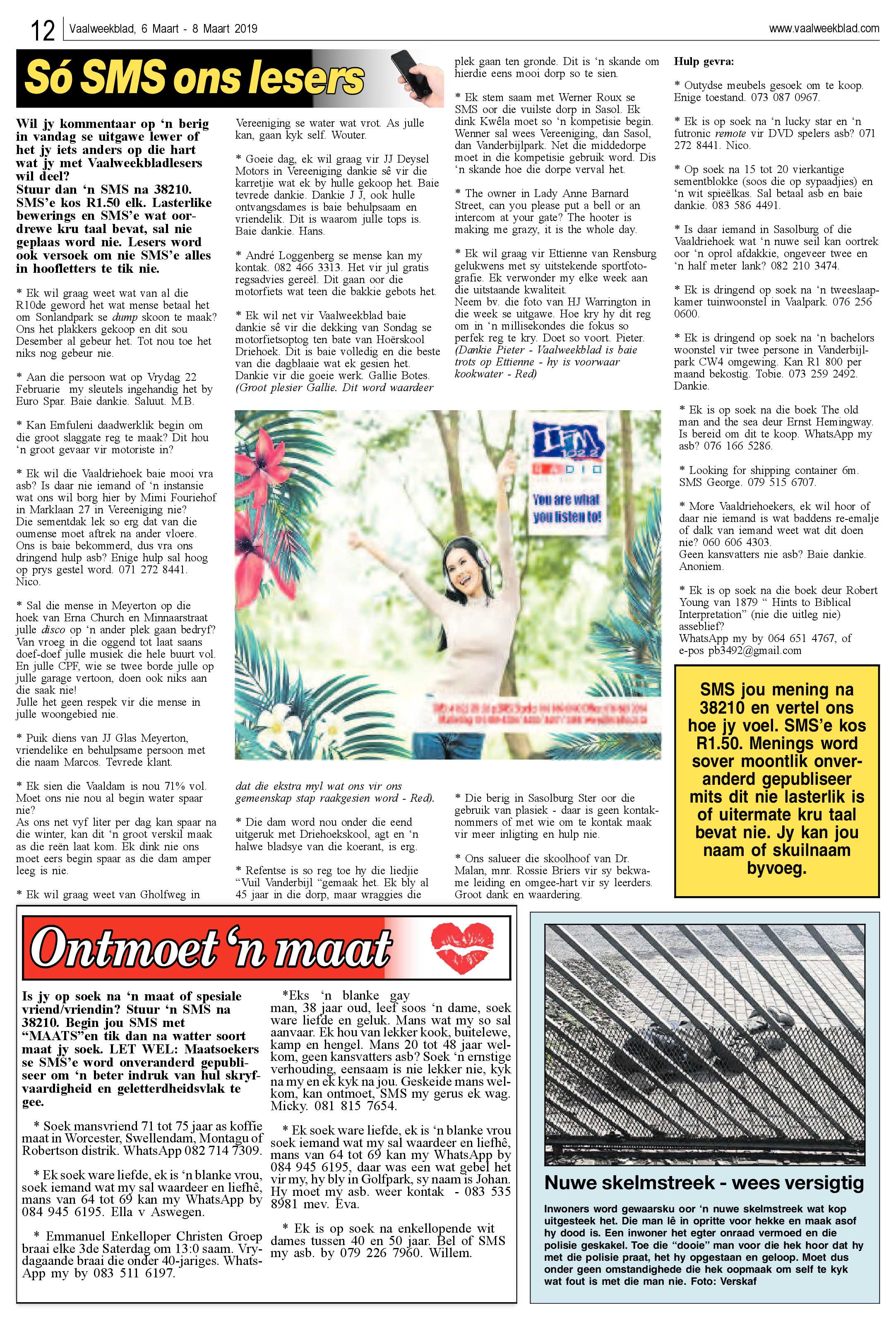 Vaalweekblad 6 – 8 Maart 2019 page 12
