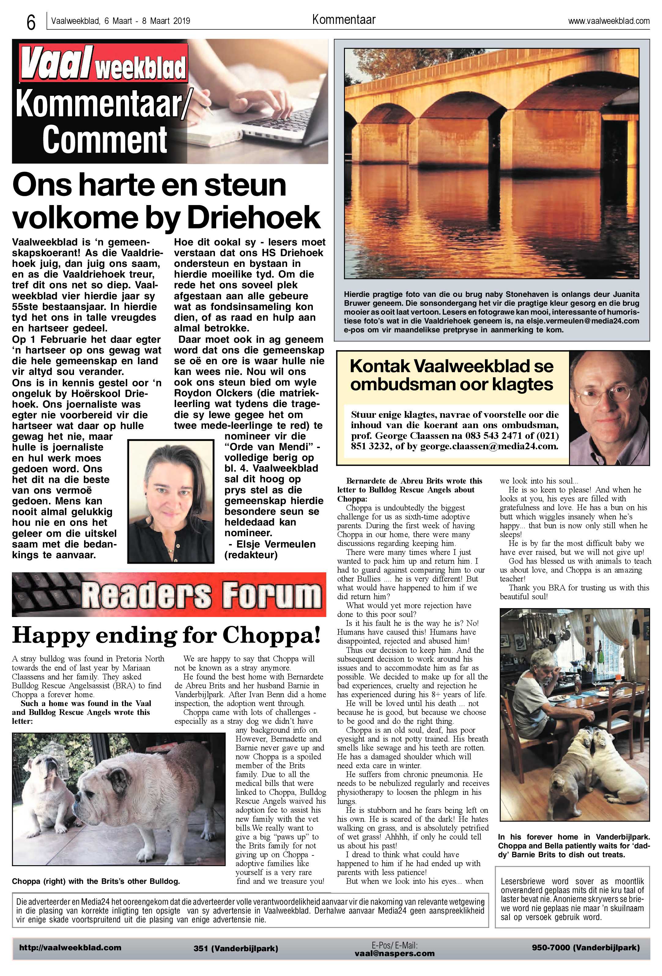 Vaalweekblad 6 – 8 Maart 2019 page 6