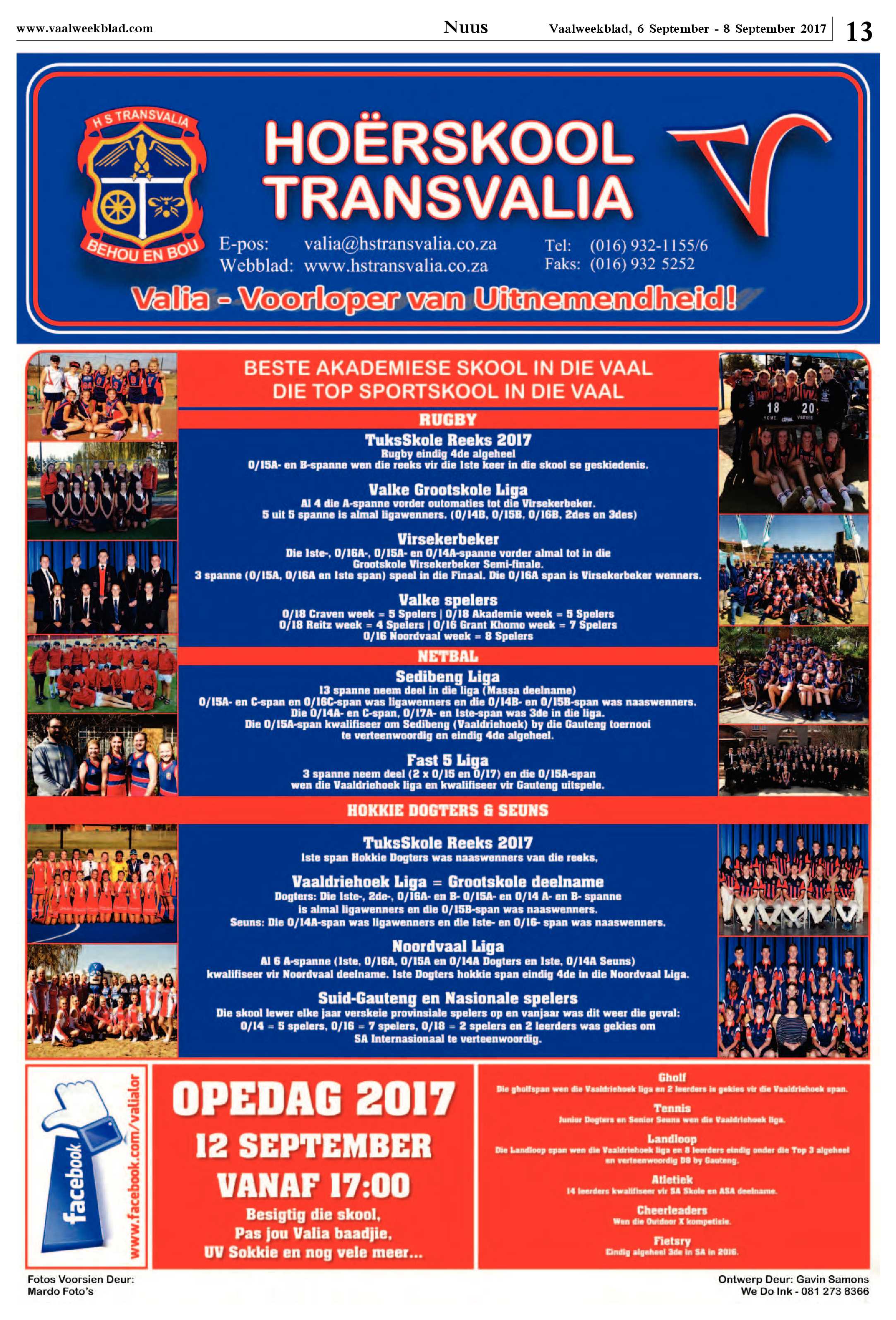 Vaalweekblad 6 – 8 November 2017 page 13