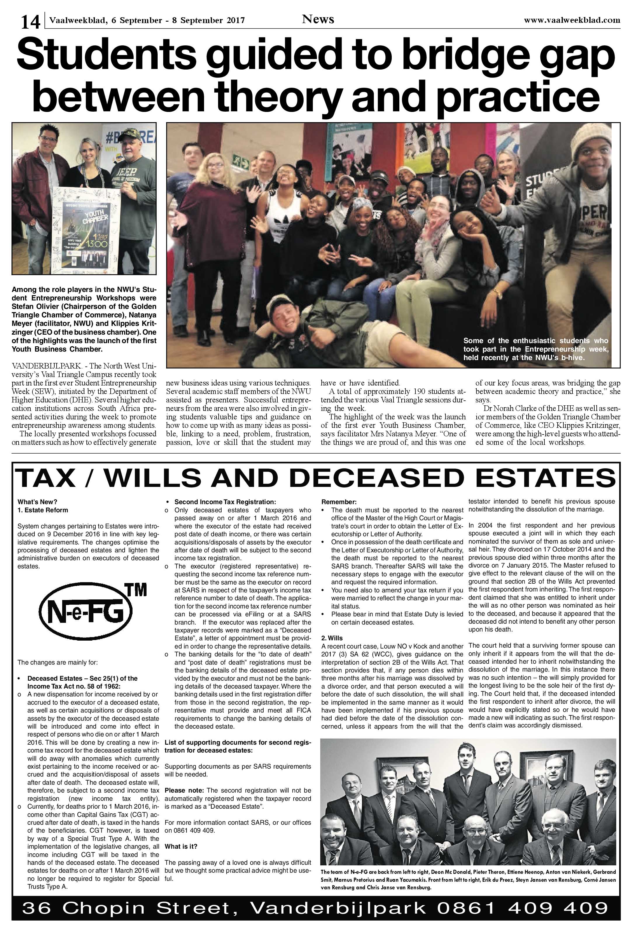Vaalweekblad 6 – 8 November 2017 page 14