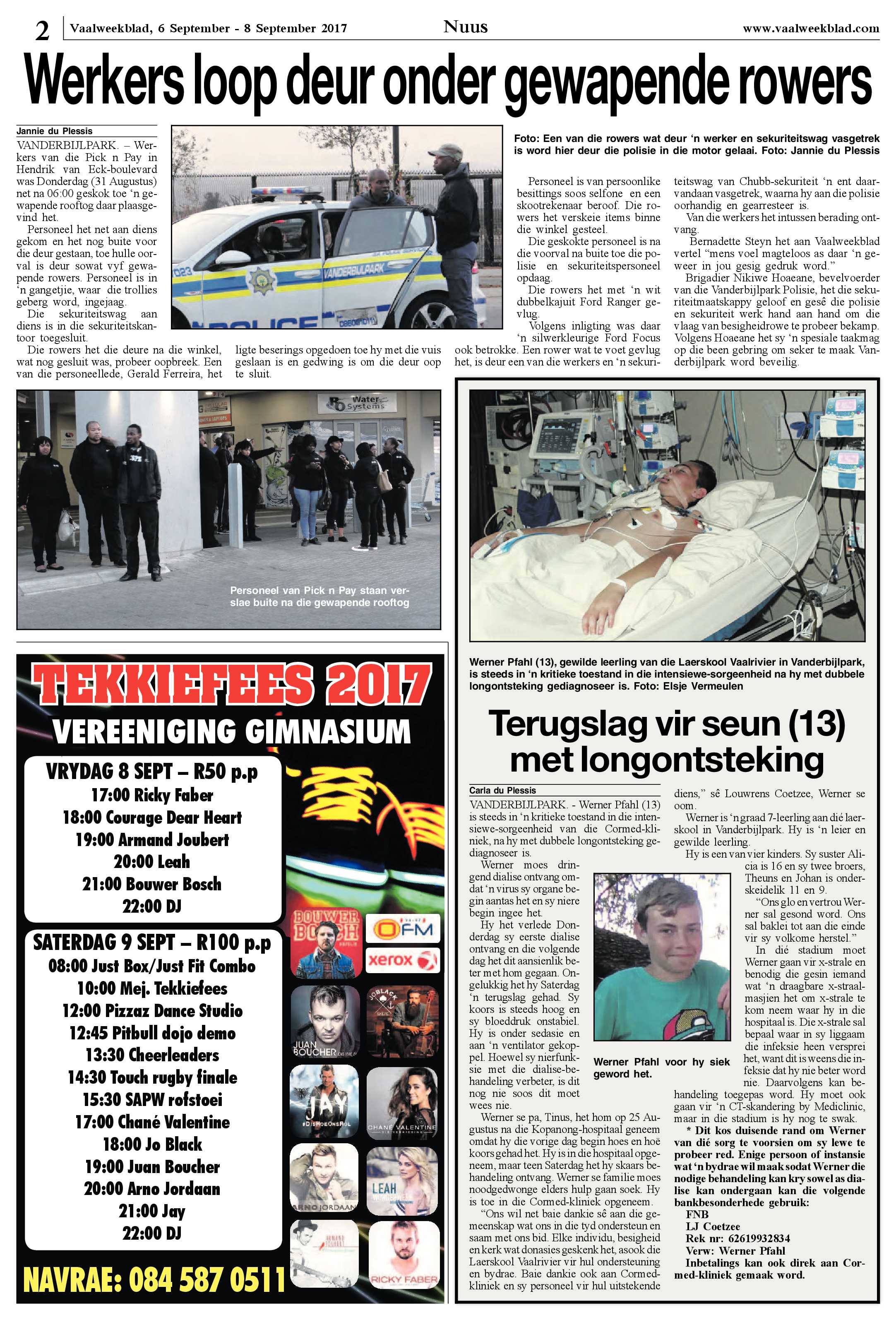 Vaalweekblad 6 – 8 November 2017 page 2