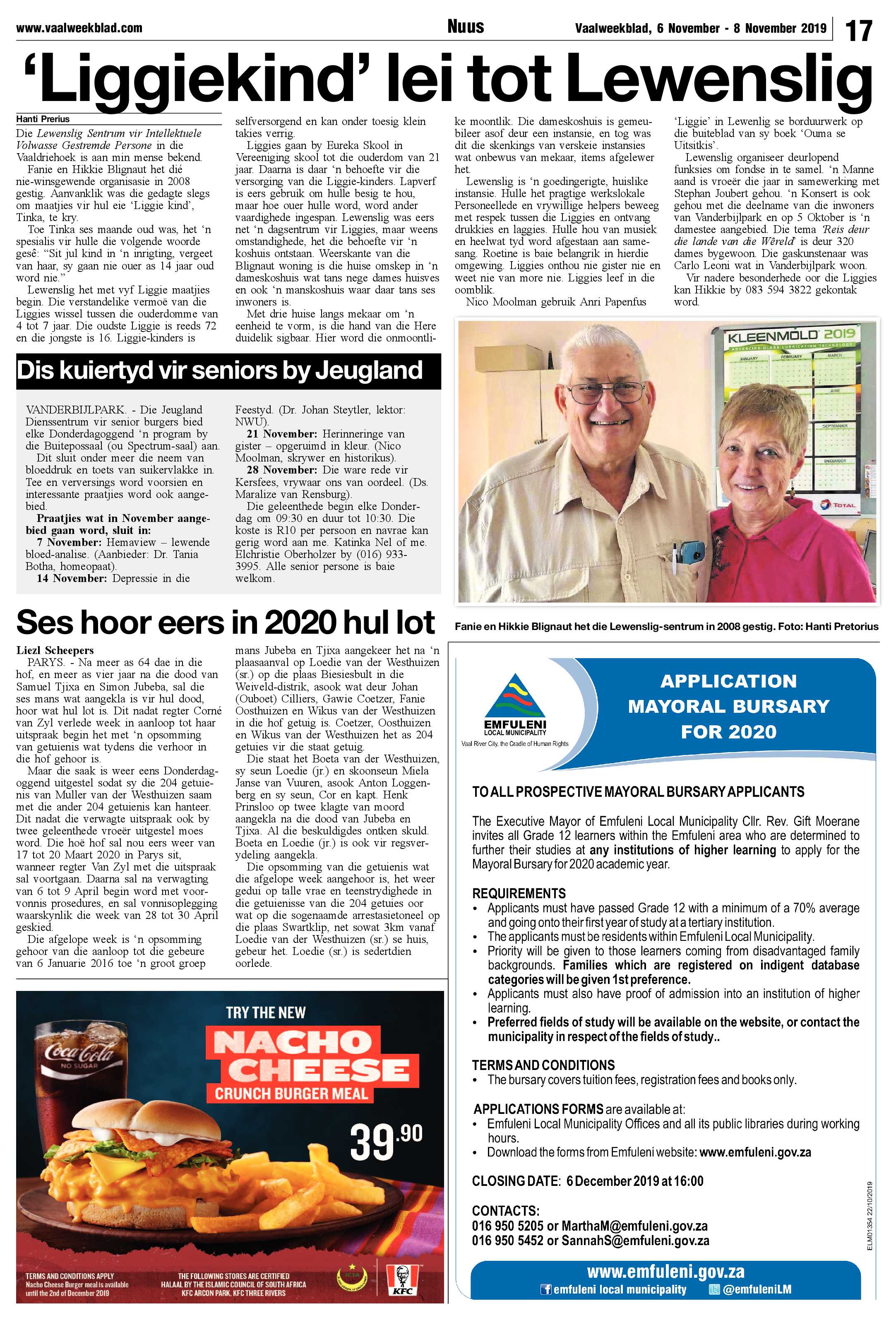 Vaalweekblad 6 – 8 November 2019 page 17