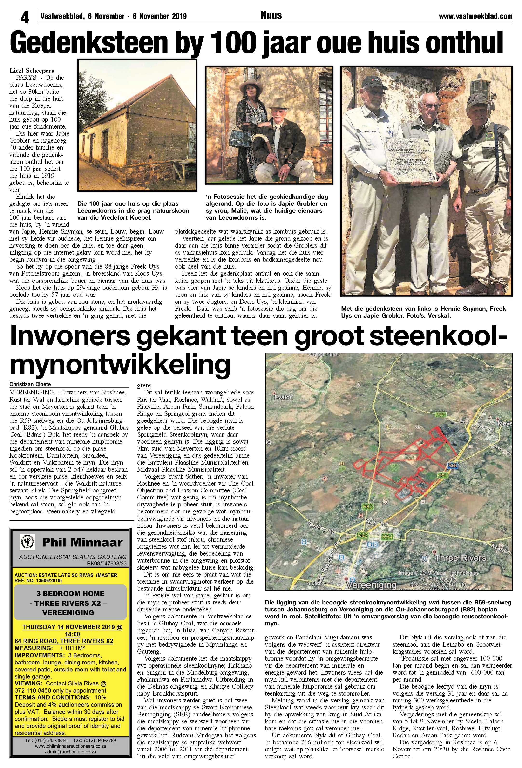 Vaalweekblad 6 – 8 November 2019 page 4