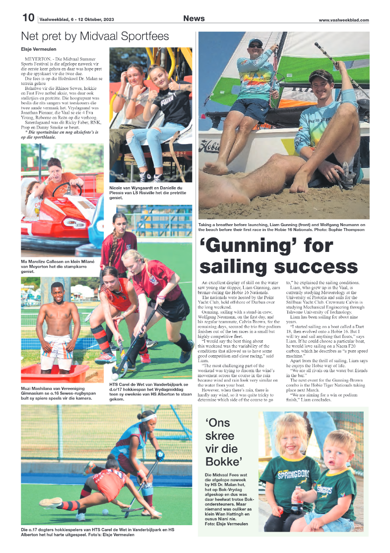Vaalweekblad, 6 – 12 Oktober, 2023 page 10