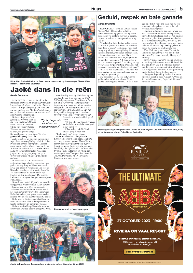 Vaalweekblad, 6 – 12 Oktober, 2023 page 5
