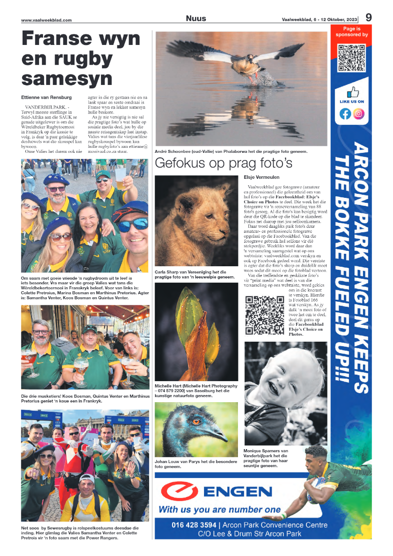Vaalweekblad, 6 – 12 Oktober, 2023 page 9