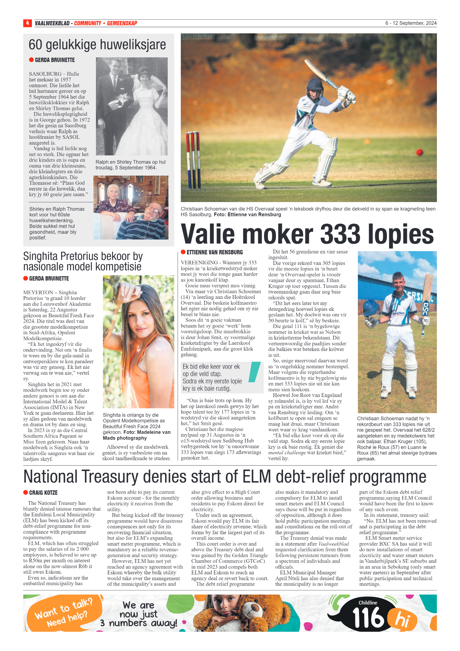 Vaalweekblad 6 – 12 September, 2024 page 4