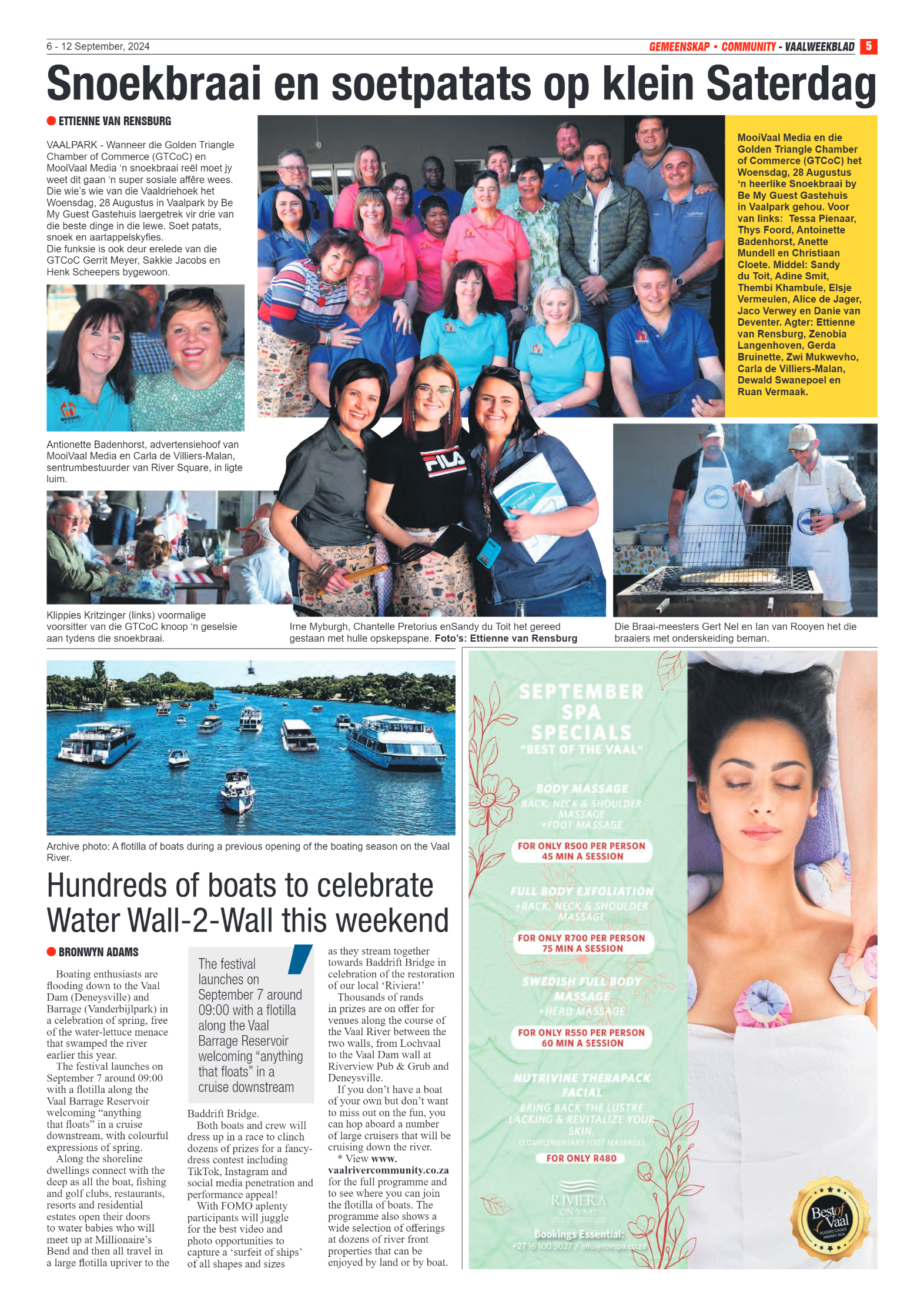 Vaalweekblad 6 – 12 September, 2024 page 5