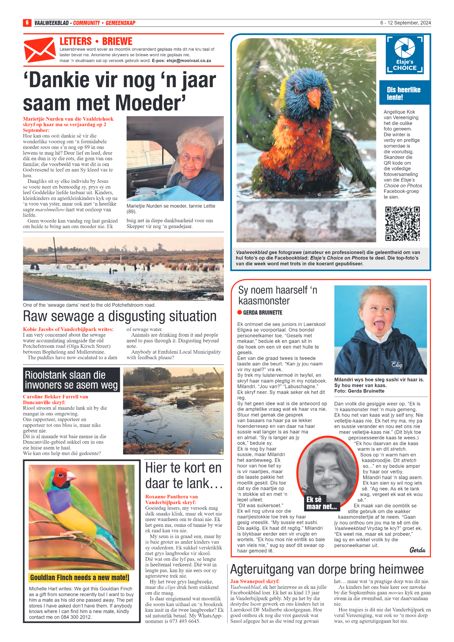 Vaalweekblad 6 – 12 September, 2024 page 6