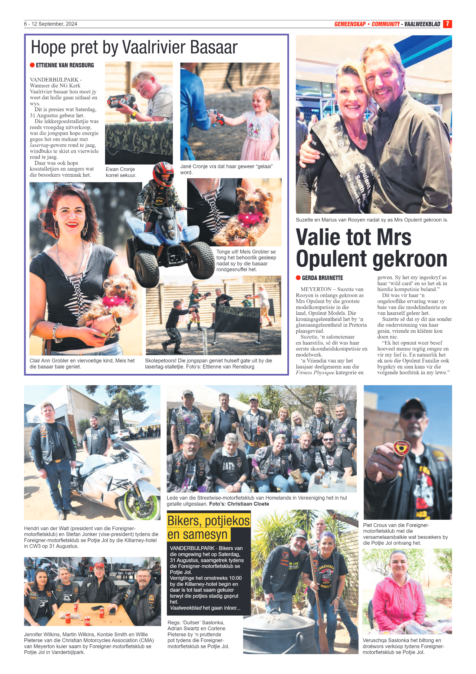 Vaalweekblad 6 – 12 September, 2024 page 7
