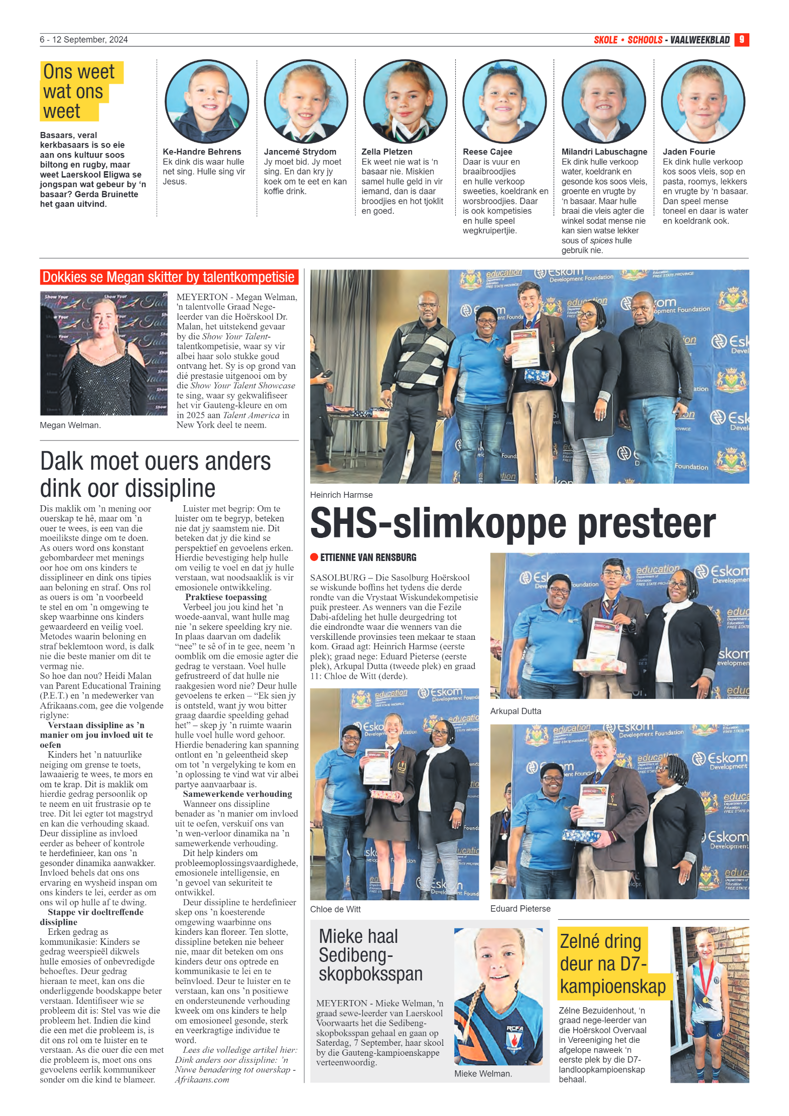 Vaalweekblad 6 – 12 September, 2024 page 9