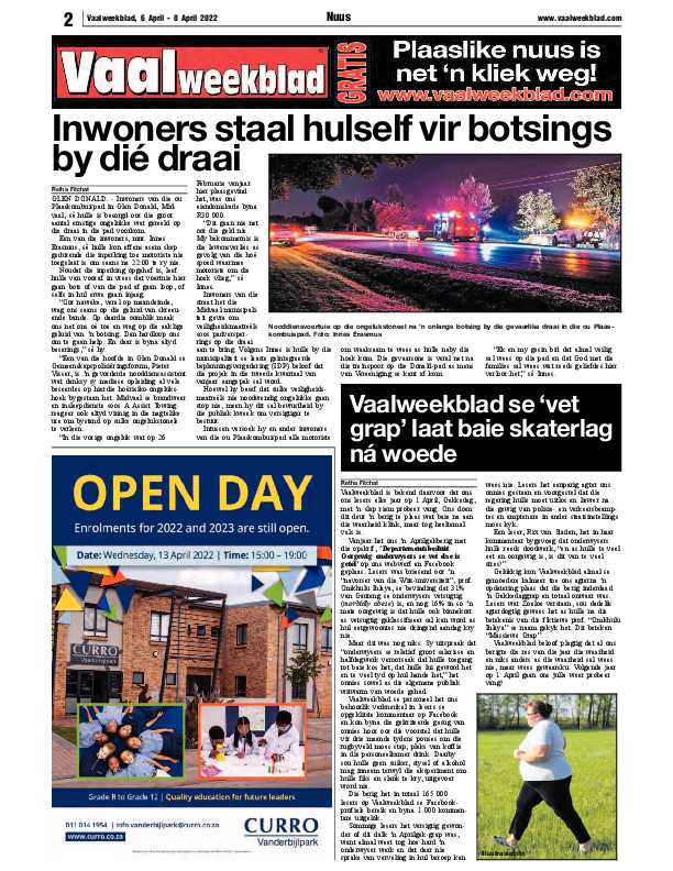 Vaalweekblad 6 April – 8 April 2022 page 2