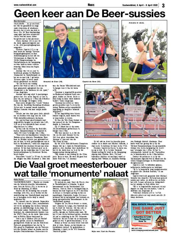 Vaalweekblad 6 April – 8 April 2022 page 3