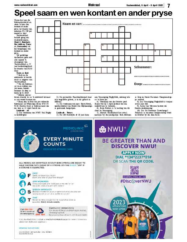 Vaalweekblad 6 April – 8 April 2022 page 9