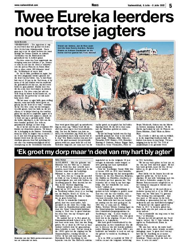 Vaalweekblad, 6 Julie – 8 Julie 2022 page 4
