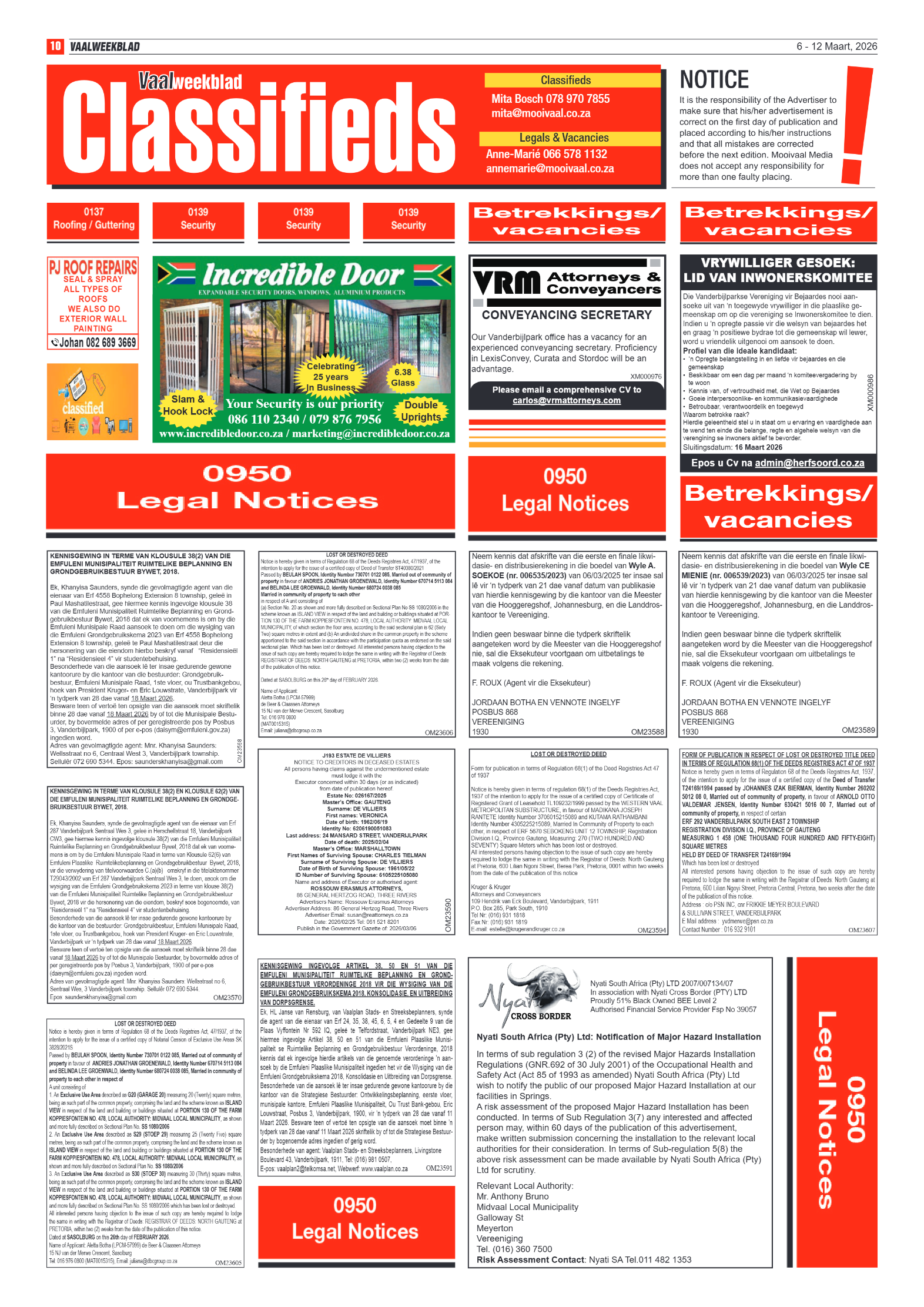 Vaalweekblad – 6 Maart page 10