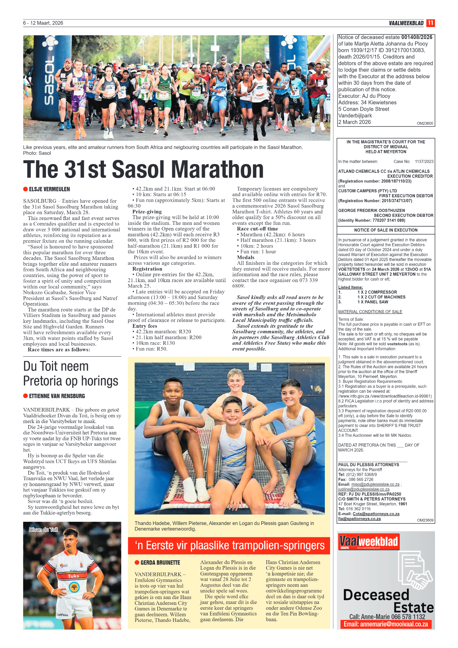 Vaalweekblad – 6 Maart page 11