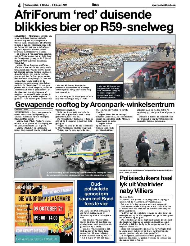 Vaalweekblad, 6 Oktober – 8 Oktober 2021 page 2