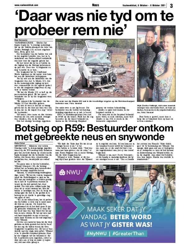 Vaalweekblad, 6 Oktober – 8 Oktober 2021 page 3