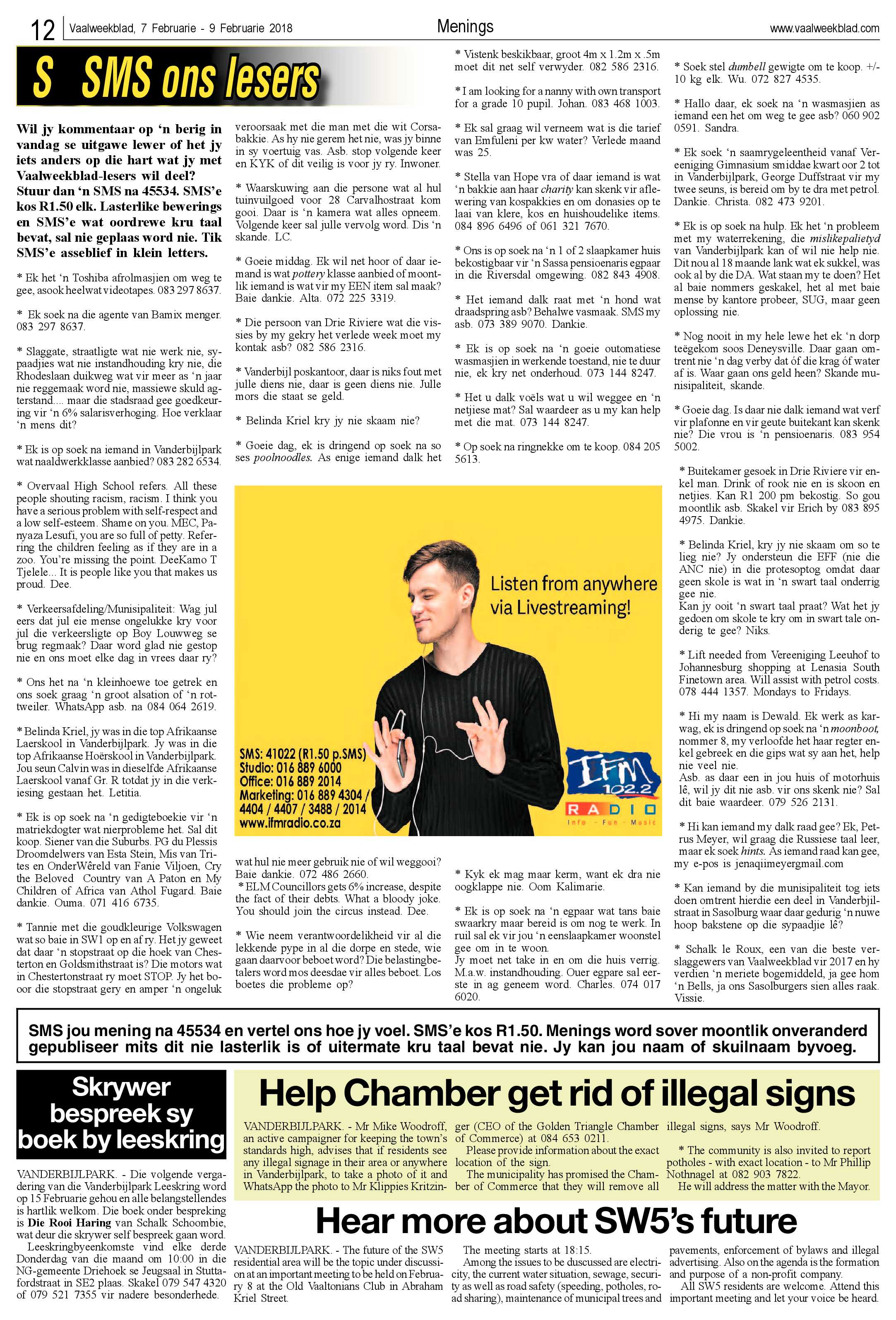 Vaalweekblad 7 – 11 Februarie 2018 page 12