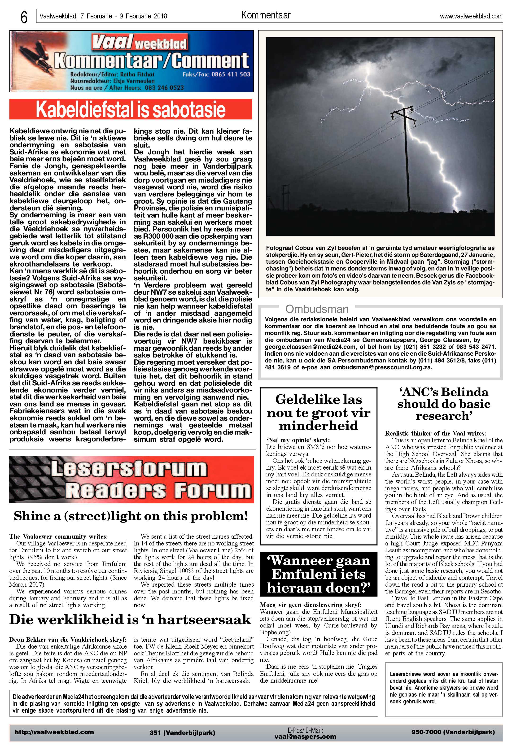 Vaalweekblad 7 – 11 Februarie 2018 page 6