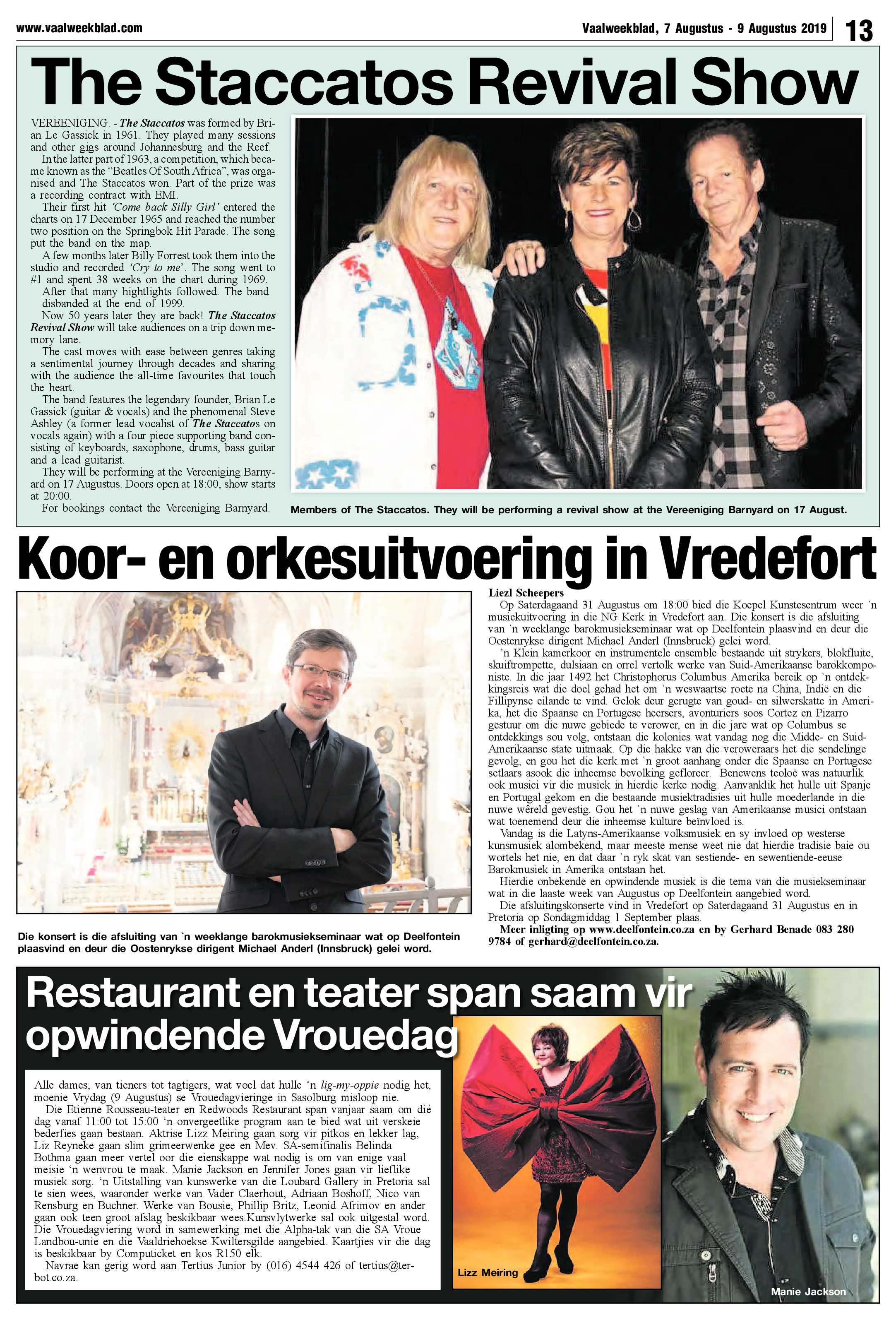 Vaalweekblad 7 – 9 Augustus 2019 page 13
