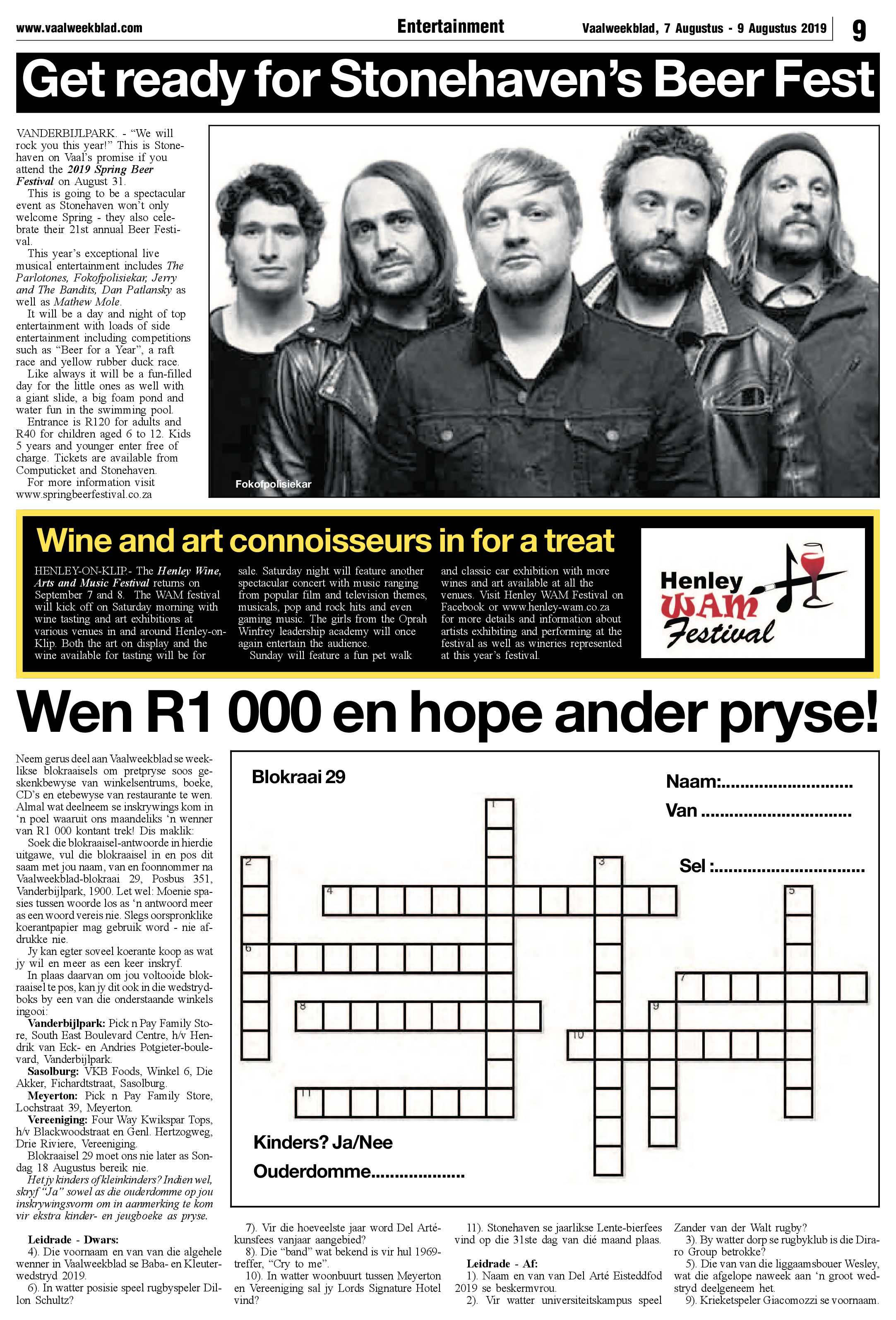 Vaalweekblad 7 – 9 Augustus 2019 page 9