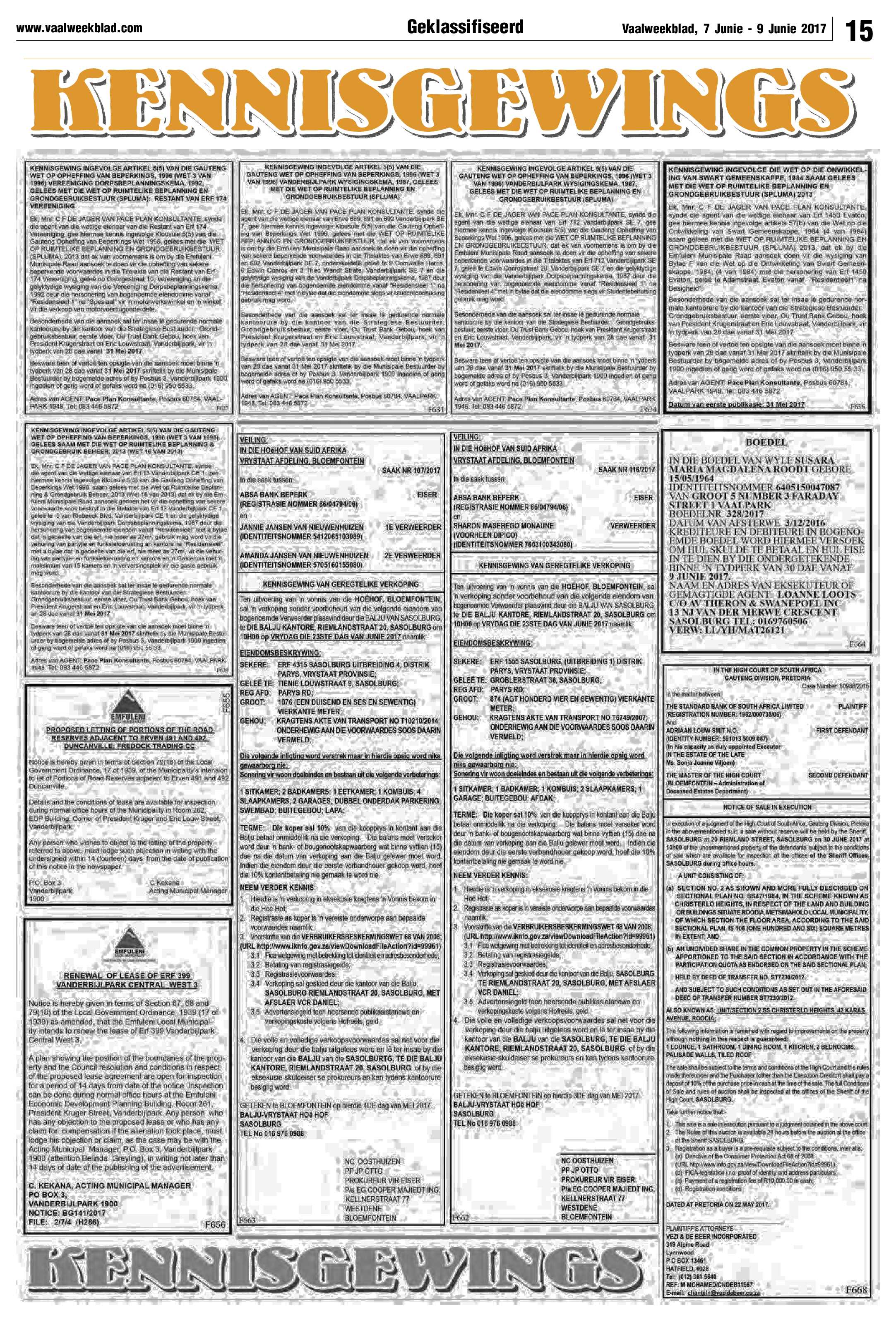 Vaalweekblad 7 – 9 Junie 2017 page 15